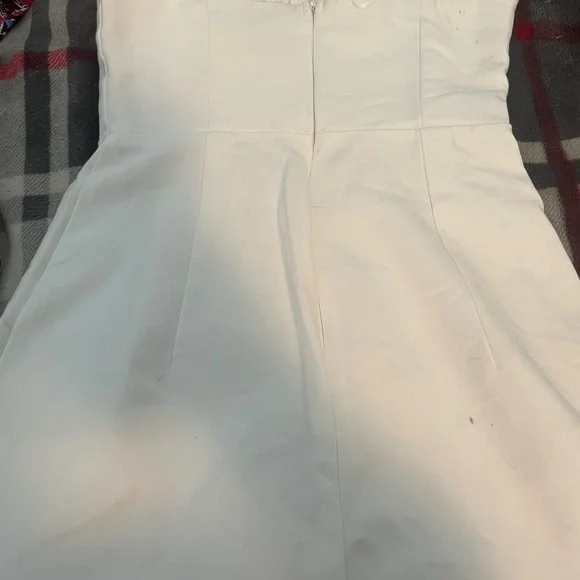 Princess Polly White Bustier Mini Dress Size 4 Adjustable Strap - Picture 6 of 6